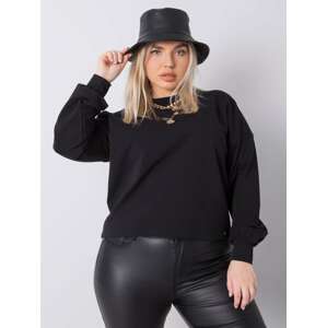 ČERNÁ DÁMSKÁ BASIC MIKINA RV-BL-6317.94-BLACK Velikost: 3XL