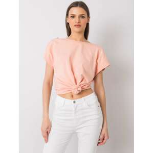 BROSKVOVÉ TRIČKO S VOLÁNEM NA ZÁDECH FA-BZ-6299.01P-PEACH Velikost: ONE SIZE