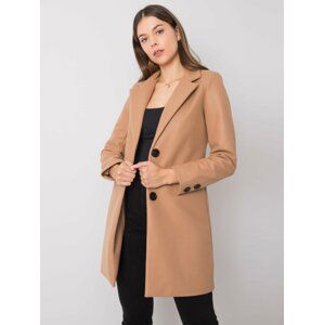 SVĚTLE HNĚDÝ DÁMSKÝ KABÁT YP-PL-CWD0449.64-BEIGE Velikost: XL