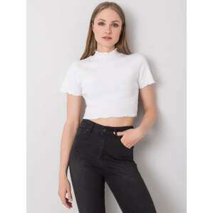 BÍLÝ DÁMSKÝ CROP TOP S LÍMEČKEM RV-TP-6693.90-WHITE Velikost: S