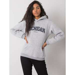 SVĚTLE ŠEDÁ DÁMSKÁ MIKINA MICHIGAN RV-BL-6672.99-GRAY Velikost: S/M