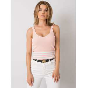 SVĚTLE RŮŽOVÝ DÁMSKÝ PLETENÝ TOP CA-TP-1469.36P-PINK Velikost: ONE SIZE