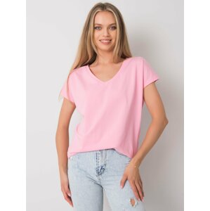 RŮŽOVÉ DÁMSKÉ TRIČKO -RV-TS-4832.02P-LIGHT PINK Velikost: M