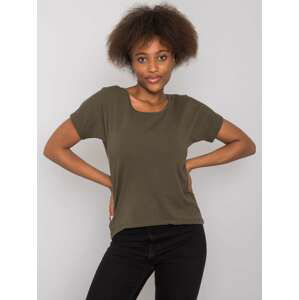 KHAKI DÁMSKÉ TRIČKO -RV-TS-4693.68-KHAKI [ZUL] Velikost: M