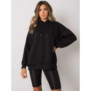 ČERNÁ DÁMSKÁ MIKINA S KAPUCÍ -EM-BL-631.60-BLACK Velikost: S/M