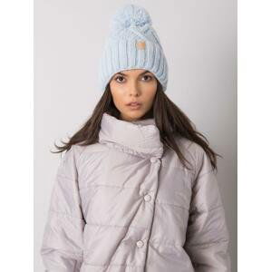 SVĚTLE MODRÁ ČEPICE S COPÁNKOVÝM VZOREM JK-CZ-31.18-LIGHT BLUE Velikost: ONE SIZE