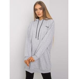 ŠEDÁ MIKINA YOU ARE LOVED RV-BL-7097.26-GREY Velikost: ONE SIZE