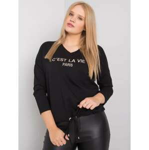 ČERNÁ HALENKA C´EST LA VIE -RV-BZ-7141.22-BLACK Velikost: ONE SIZE