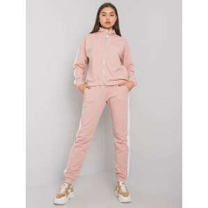 PUDROVÝ  KOMPLET S PRUHY ALIANA RV-KMPL-6769.19-POWDER PINK Velikost: L/XL