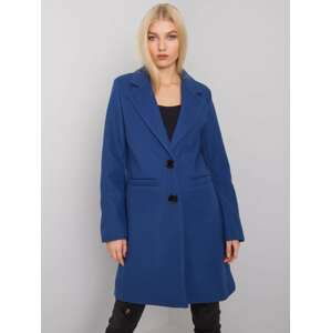 Tmavě modrý dámský kabát YP-PL-cwd0449.64-dark blue Velikost: S