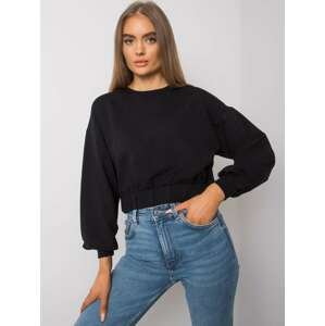 ČERNÁ DÁMSKÁ CROP MIKINA RV-BL-7252.31P-BLACK Velikost: L/XL