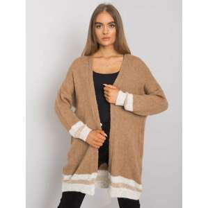 SVĚTLE HNĚDÝ DÁMSKÝ KARDIGAN TW-SW-BI-A21768.21-CAMEL Velikost: ONE SIZE