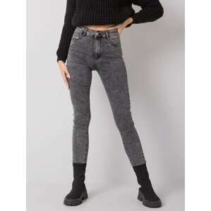 ŠEDÉ DÁMSKÉ SKINNY DŽÍNY NM-SP-L71.15-GRAY Velikost: XS