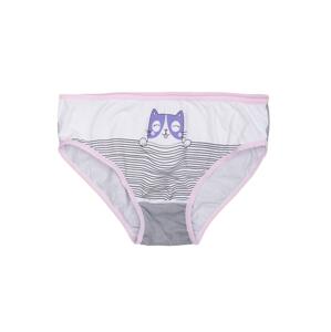 DÍVČÍ PRUHOVANÉ KALHOTKY SE SVĚTLE RŮŽOVÝM LEMOVÁNÍM BR-MT-6873-LIGHT PINK Velikost: 92/98