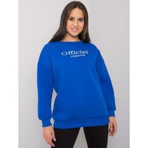 KOBALTOVÁ MIKINA CHERBOURG S NÁPISEM OFFICIAL EM-BL-702.46-COBALT BLUE Velikost: S/M