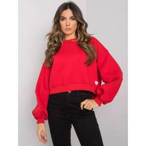 ČERVENÁ MIKINA YESSIE V "CROP" STŘIHU RV-BL-7334.69-RED Velikost: ONE SIZE