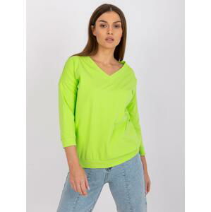 BASIC LIMETKOVÁ HALENKA OLIVIA RV-BZ-7542.41X-LIME GREEN Velikost: S/M