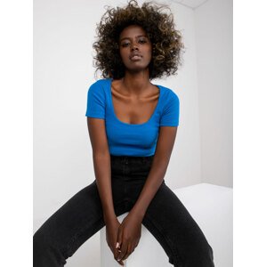 Modrý crop top Montreal RV-TS-7537.52-blue Velikost: S