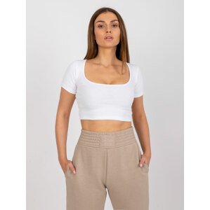 BÍLÝ CROP TOP MONTREAL RV-TS-7537.52-WHITE Velikost: XS