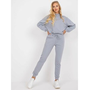 ŠEDÉ BASIC TEPLÁKY S KAPSAMI AP-DR-A-003-GREY Velikost: M