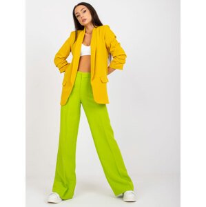 CITRONOVĚ ŽLUTÉ DÁMSKÉ SAKO GEORGE -DHJ-MA-7684.15P-YELLOW Velikost: 2XL