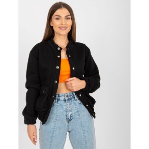 ČERNÝ DÁMSKÝ BOMBER EM-BL-633.13X-BLACK Velikost: ONE SIZE