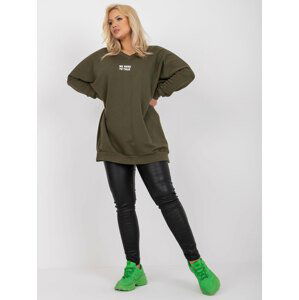 KHAKI TUNIKA SE ZIPEM NA ZÁDECH -RV-TU-7278.81P-KHAKI Velikost: ONE SIZE