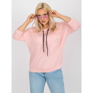 RŮŽOVÁ HALENKA S KAPSOU RV-BZ-7584.62-PINK Velikost: ONE SIZE