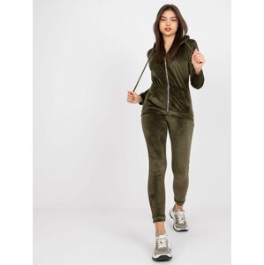 KHAKI VELUROVÝ KOMPLET ILARIA -RV-KMPL-6087-1.95P-KHAKI Velikost: L