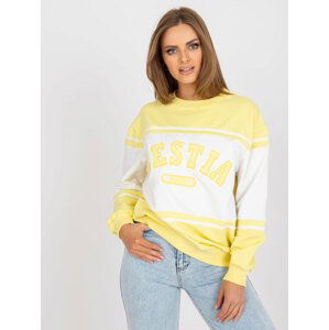 ŽLUTÁ OVERSIZE DÁMSKÁ MIKINA S NÁPISEM BESTIA FA-BL-7699.04P-YELLOW Velikost: ONE SIZE