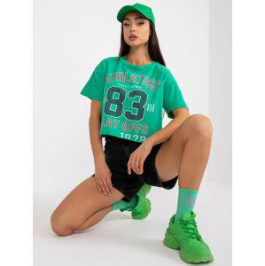 ZELENÉ VOLNÉ TRIČKO "ATHLETIC 83" -FA-TS-7684.86-GREEN Velikost: ONE SIZE