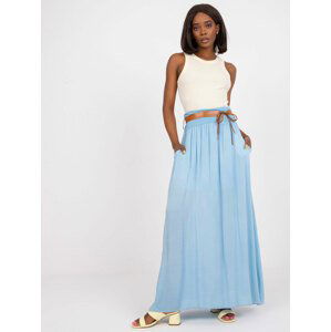 SVĚTLE MODRÁ MAXI SUKNĚ -TW-SD-BI-1283.49-LIGHT BLUE Velikost: XL