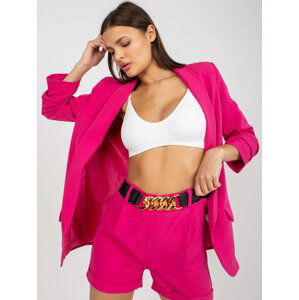 RŮŽOVÝ SET SAKA A ŠORTEK -DHJ-KMPL-7684-1.06-PINK Velikost: XL