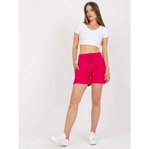 FUCHSIOVÉ POHODLNÉ ŠORTKY RV-SN-7995.14-FUCHSIA Velikost: M