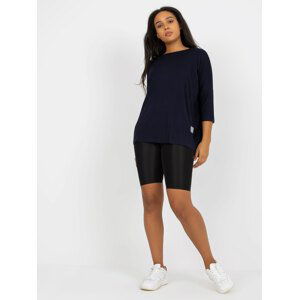 TMAVĚ MODRÁ VOLNÁ HALENKA RV-BZ-3770.92-NAVY Velikost: ONE SIZE