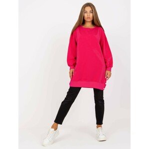 FUCHSIOVÁ DLOUHÁ TUNIKA SE CVOČKY -RV-TU-8062.19P-FUCHSIA Velikost: L/XL