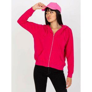 FUCHSIOVÁ MIKINA S KAPUCÍ B-002.02X-FUCHSIA Velikost: XL