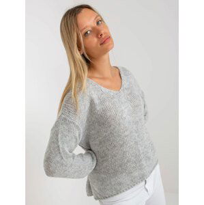 ŠEDÝ OVERSIZED SVETŘÍK STELLA TW-SW-BI-3002.98-GREY Velikost: ONE SIZE