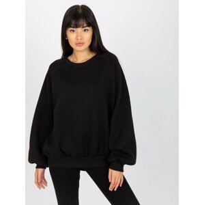 ČERNÁ OVERSIZE MIKINA EM-BL-01.92-BLACK Velikost: ONE SIZE