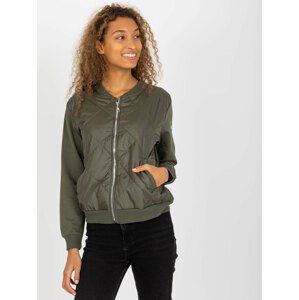 KHAKI BOMBER MIKINA BEZ KAPUCE RV-BL-8225.88-KHAKI Velikost: S/M