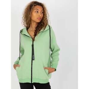 SVĚTLE ZELENÁ MIKINA S KAPUCÍ AP-BL-AP-3003.31-LIGHT GREEN Velikost: L/XL