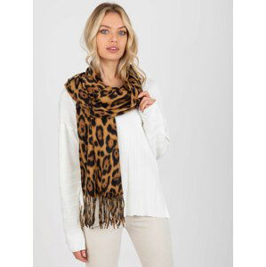 SVĚTLE HNĚDÝ ŠÁL S LEOPARDÍM POTISKEM AT-SZ-1-892.39P-CAMEL Velikost: ONE SIZE