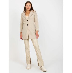 KLASICKÝ BÉŽOVÝ KABÁT DALIDA -YP-PL-CWD0449.64-BEIGE Velikost: L