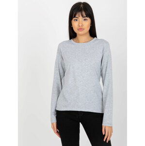 ŠEDÉ BAVLNĚNÉ BASIC TRIČKO -VI-BZ-075.25X-GREY Velikost: S