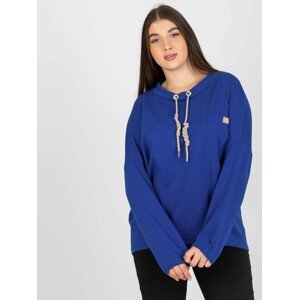 TMAVĚ MODRÁ HALENKA -RV-BZ-8299.02P-DARK BLUE Velikost: ONE SIZE