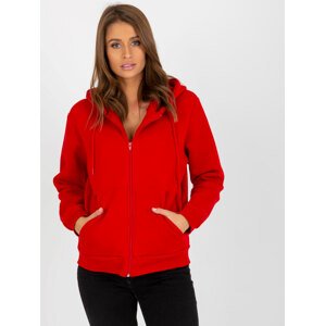 ČERVENÁ MIKINA NA ZIP -CT-BL-F-621087.06-RED Velikost: S/M