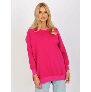 FUCHSIOVÉ DÁMSKÉ MIKINOVÉ ŠATY EM-BL-U623.63P-FUCHSIA Velikost: ONE SIZE