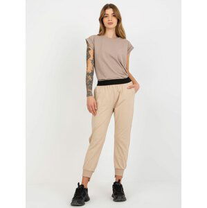 BÉŽOVÉ STYLOVÉ TEPLÁKY EM-DR-635.11-BEIGE Velikost: S/M