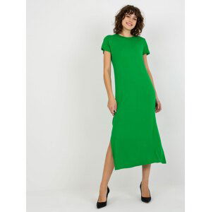 SVĚTLE ZELENÉ BASIC ŠATY LILIANE -RV-SK-7671.08-GREEN Velikost: M