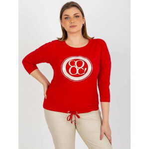 ČERVENÉ TRIČKO S APLIKACÍ RV-BZ-8476.23X-RED Velikost: ONE SIZE